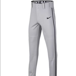 NWT NIKE BOYS SWOOSH PIPED DRI-FIT BASEBALL PANTS!